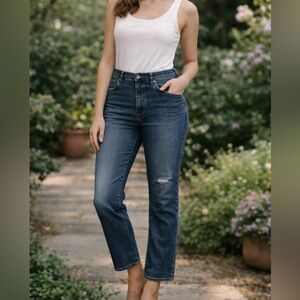 J Crew Style 770 Straight Leg Jeans Dark Wash Denim W36 L34